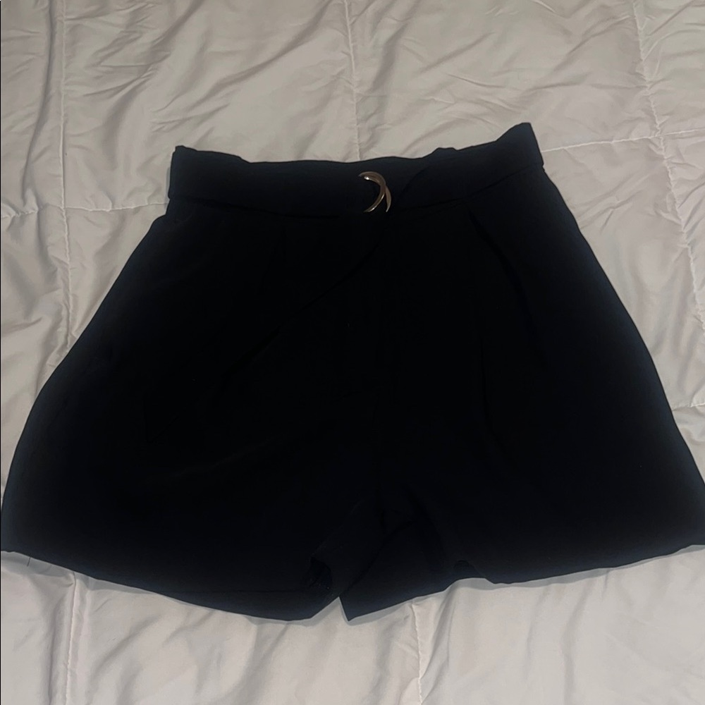 H&M Black High Waist Shorts